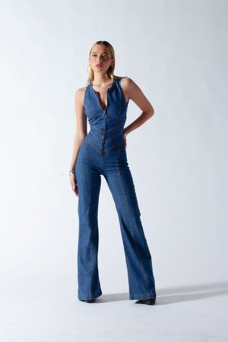 American Finds Denim Jumpsuit | Urban Chic Denim Jumpsuit